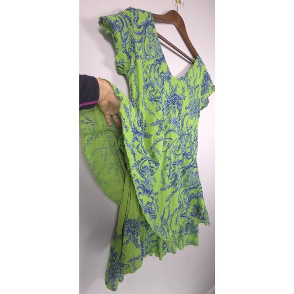 Alegria Sorrento Italy Floral Stretch Dress Boho Resort Style Made in Italy S/M - Picture 11 of 11